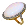 Enchanting Heirloom: 1920s Victorian Opal and Rose Diamond Ring